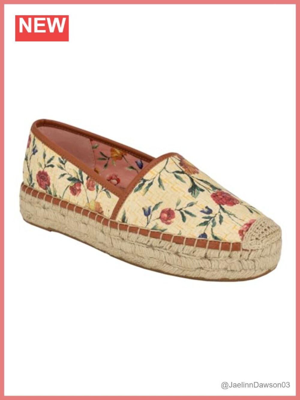 Guess Women's Joelya Embroidered Floral Ballet Flats Slip On Canvas